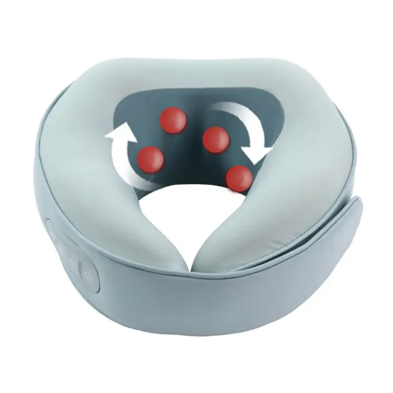 2022 Travel Best Selling Mini Portable Shiatsu Neck Massager Pillow With Heating Function For Travel, Office