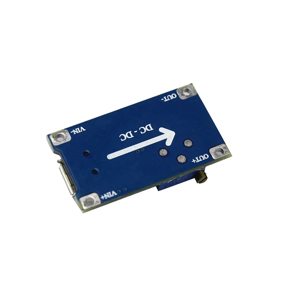 MT3608 DC-DC Adjustable Boost Module 2A Boost Plate 2A Step Up Module with MICRO USB 2V - 24V to 5V 9V 12V 28V LM2577