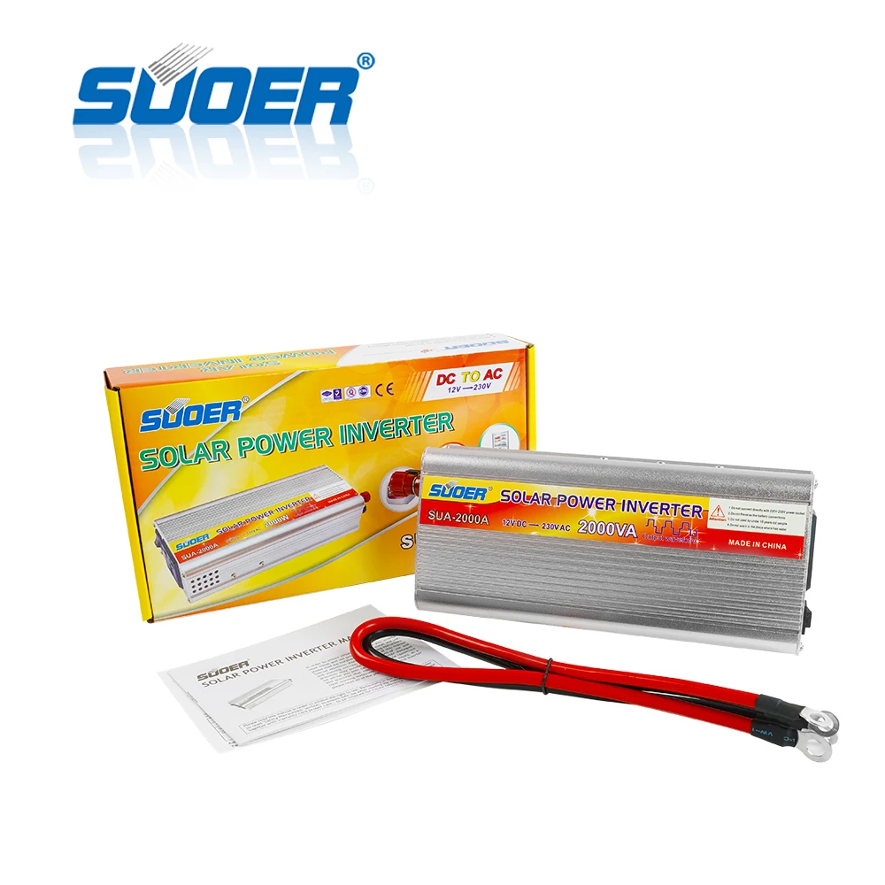 Suoer SUA-2000A 12 В солнечный инвертор мощность 2000 Вт