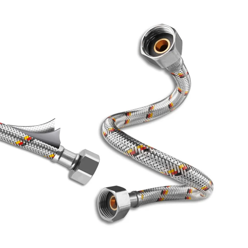 SHANXI Braided Hose for Faucet Toilet 304 Stainless Steel Plumbing Hoses with NSF WRAS Certificate Flexible Hose