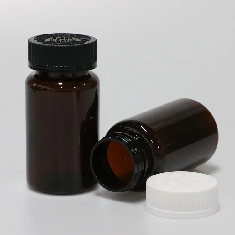 high light high quality food and pharma grand candy and gum bottle 100ml 100cc 3.5oz screw child safe top