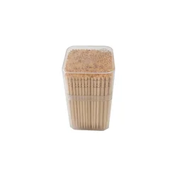 Easy Carry Birch Wood Mint Disposable Wooden Toothpick Double Point Chinese Tooth Cleaning Toothpick