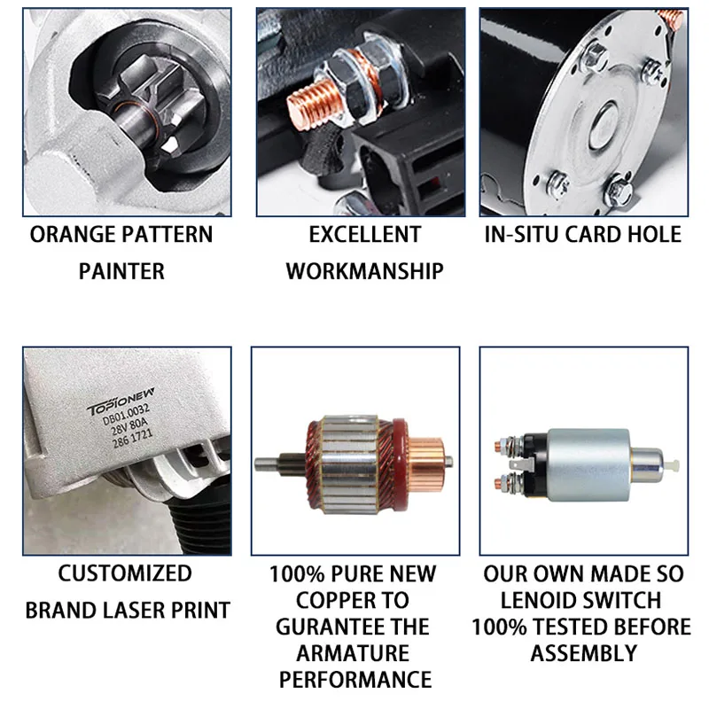 24v Starter Motor Manufacture Prices 27040-1410 27040-1390 27040-1400 27040-1113 Car Truck Self Starter Motor For Hino Engine