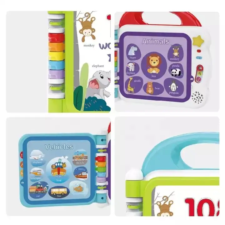 Early Education Kids 108 Words Book Learning Machine Books Touch&Learn with 3 Learning Modes Kids Books gift with Music Sound