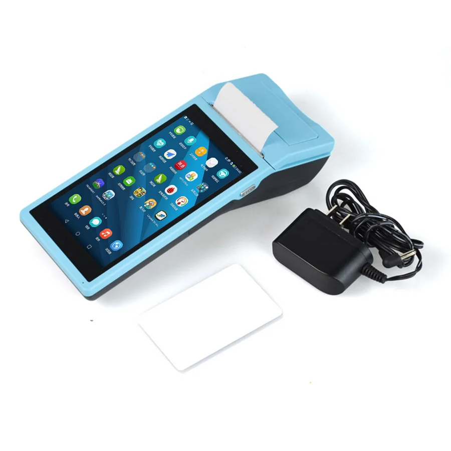 Android billing machine restaurant 4G pos system handheld pos terminal PDA with card reader payment