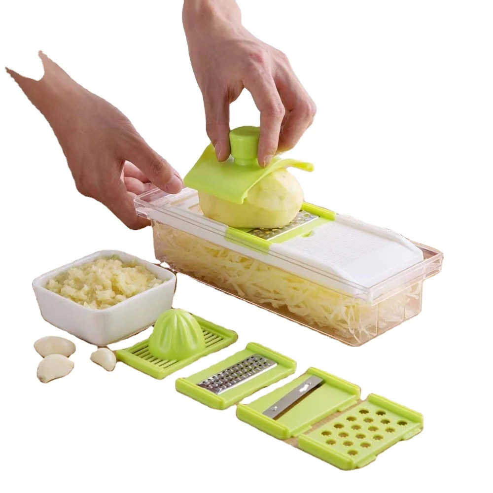 8 in 1 Vegetable Cutter Potato Slicer Carrot Graters Peeler Vegetable Chopper Cheese Kitchen Gadgets Multifunctional