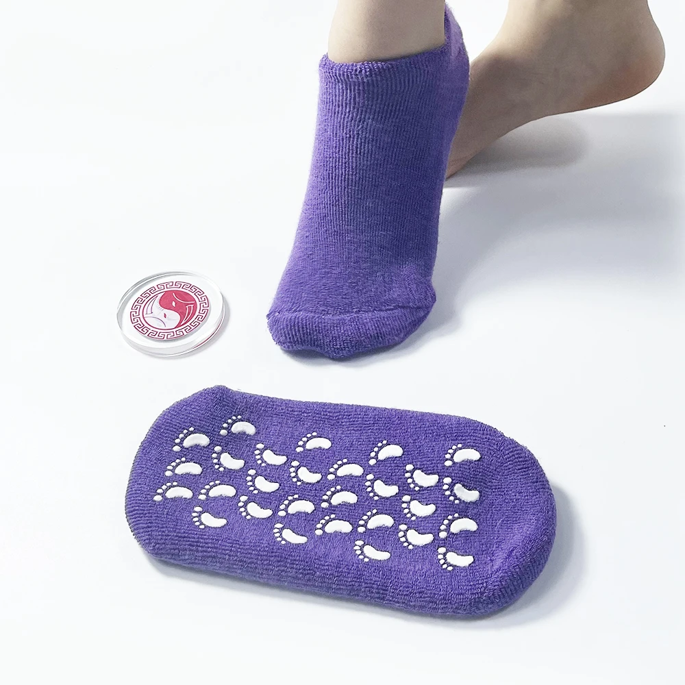 6 Pairs Moisturizing  Gel Socks Extra Soft Gel Socks Gel Spa Socks for Dry Cracked Feet Skins