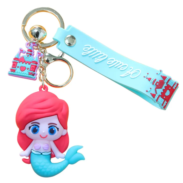 Mermaid princess key chain Cute Cartoon Key Chain Creative key chain