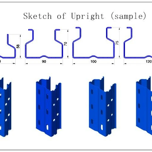 industrial sheet metal storage pallet rack roll forming machine for shelf shelves shelving