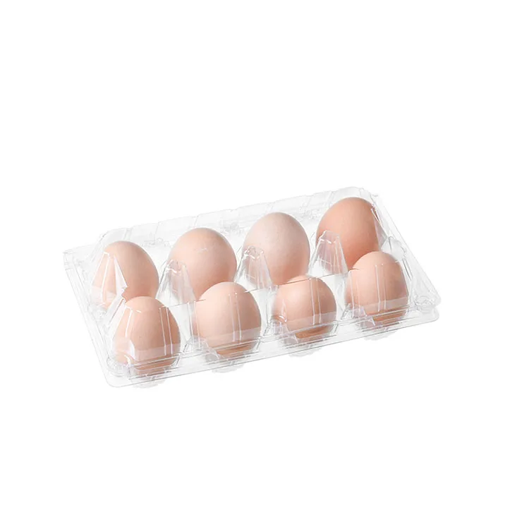 Wholesale 4 8 10 12 Cells Clear Eggs Food Storage Container Custom Plastic Egg Tray