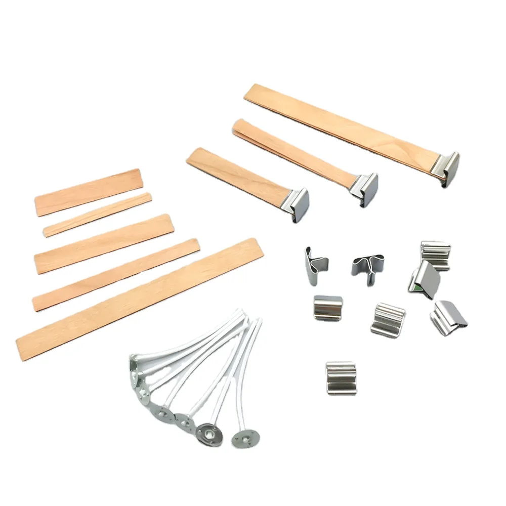 Smokeless 3 wick soy candles multiple size candle wick wood 2.6cm 6cm 9cm 15cm 20cm wooden wick for candle making