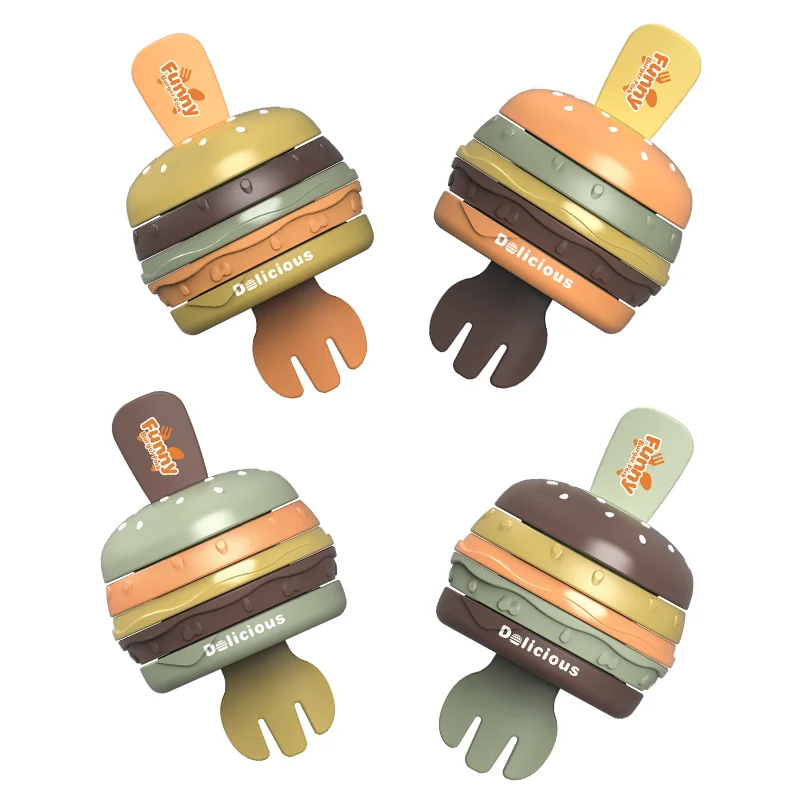 Promotion Baby Educational Turning Hand Grabbing Colour Twister Sensory Teethers Toys Infant Rattle Socks Bell Stick Toy Set