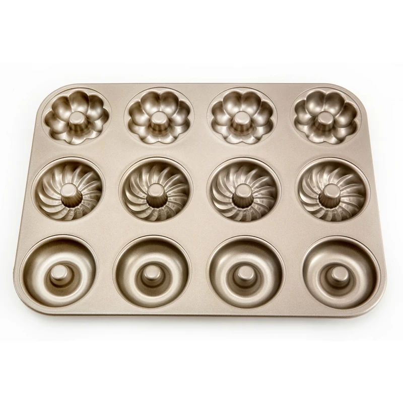 hgh-quality non-stick baking pan perfect for brownies cakes and biscuits 6 and 12 consecutive cups