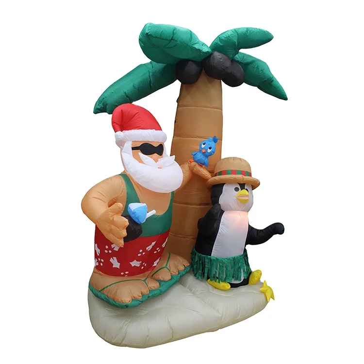 China Big Factory Good Price Penguin on an Island Palm Christmas Tree