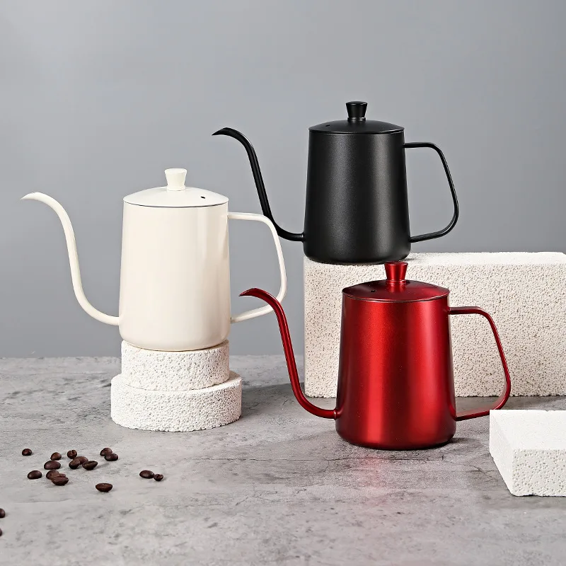 600ml Stainless Steel Gooseneck Long Spout Hand Drip Coffee Pot Pour Over Kettle Coffee Tools