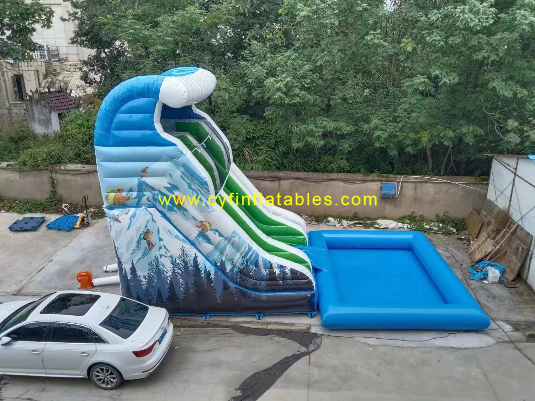 large inflatable pool slide Commercial Inflatable Water Slide Jump Castle Bouncer for kids and adults