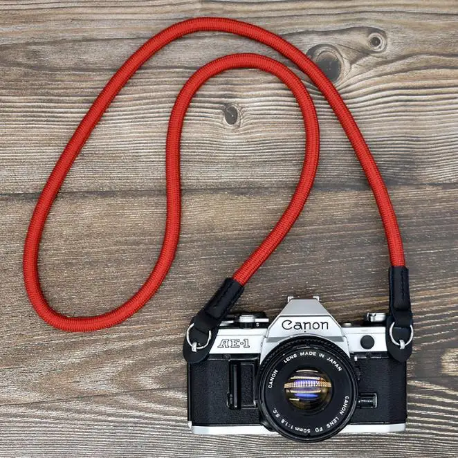 
Chinber Luxury Red Nylon Braided Rope Camera Shoulder Belt Neck Straps For DSLR Cameras 