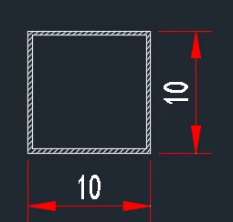 Extrusion Aluminium alloy  profile 6063-T5 thin wall thickness from 0.3-0.6mm  square tube material aluminum