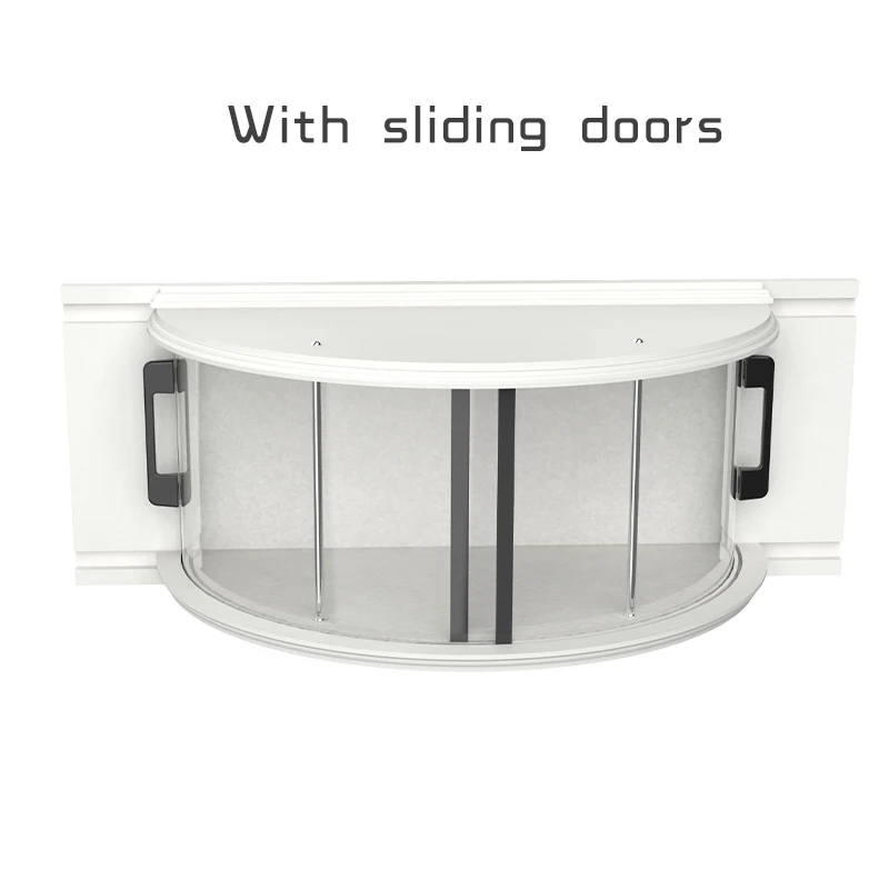 window bird feeder with transparent sliding doors for window clear 180 degree Krick View window bird house