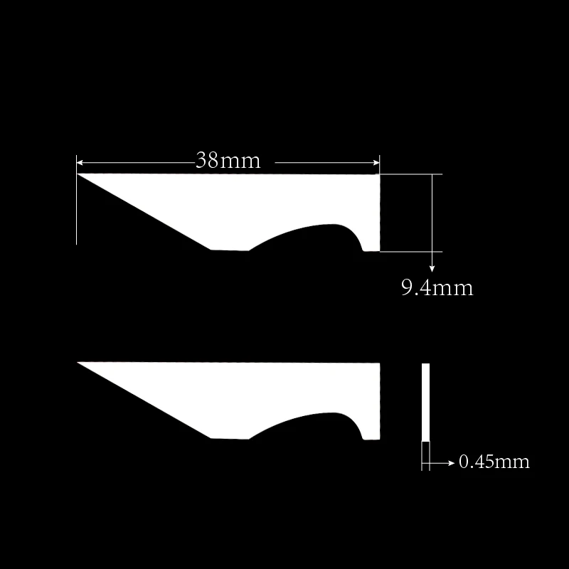 Лезвие для резки цветов, циркониевые кожаные керамические режущие лезвия, Индивидуальный размер