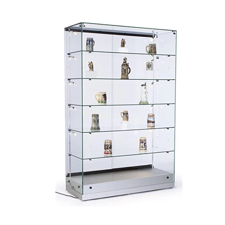 TMJ-950 Customized Free Standing Glass Display Cabinet Showcase
