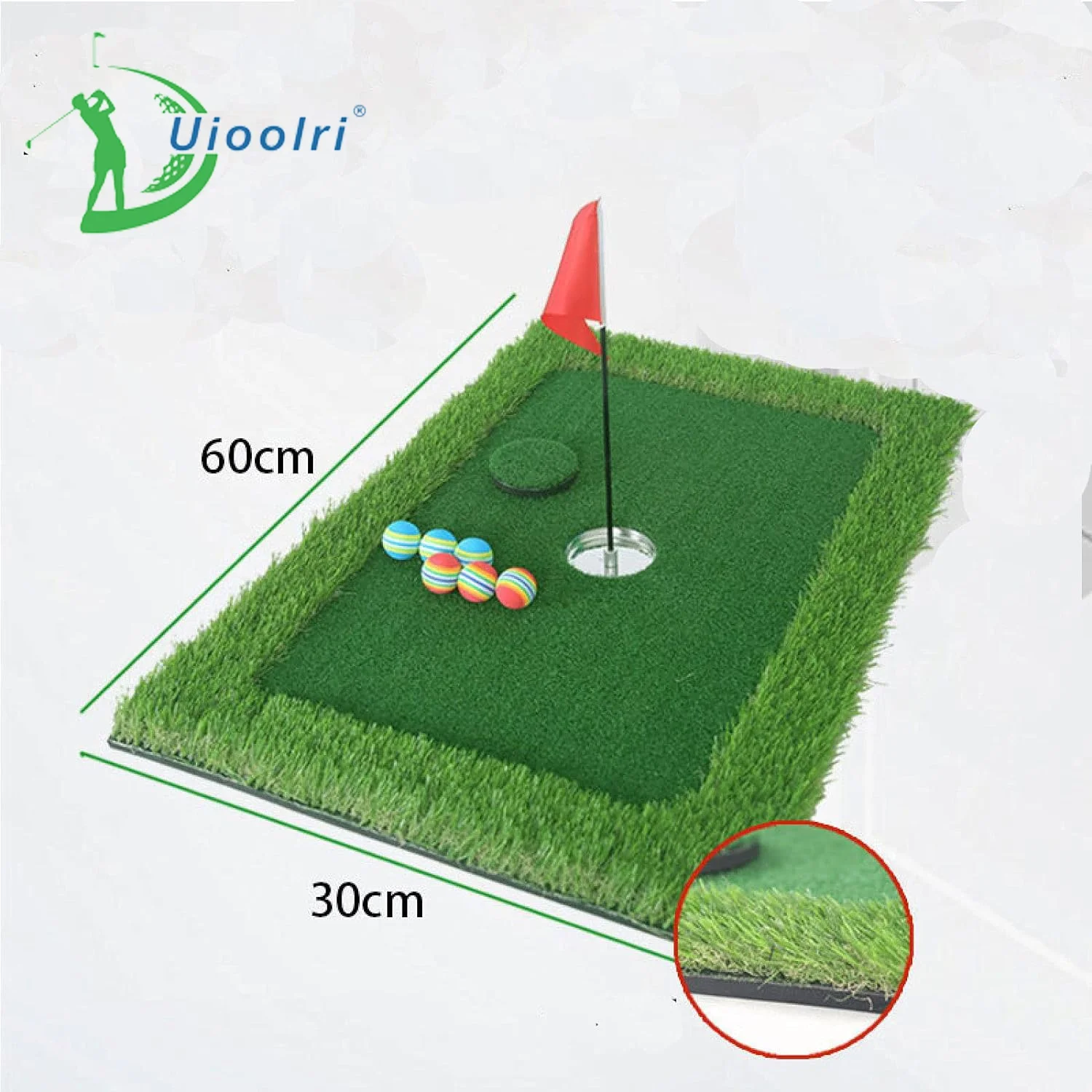 Hot Selling Golf Game Set Chipping Mat Floating Outdoor Water Putting Green Golf Training Mat for Swimming Pool Backyard Party