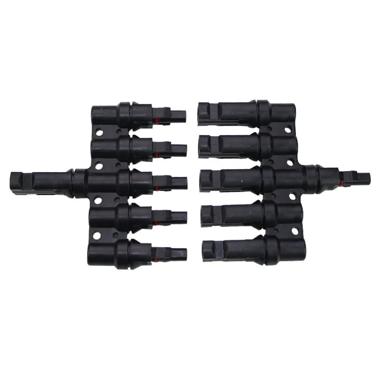 T Branch Solar Connector and Waterproof Connectors   5 To 1 pin  PV Cable Connector