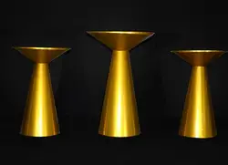 High Quality party supplies decorations A Set of 3 Wedding Pedestal Cake Plinths Table Stand