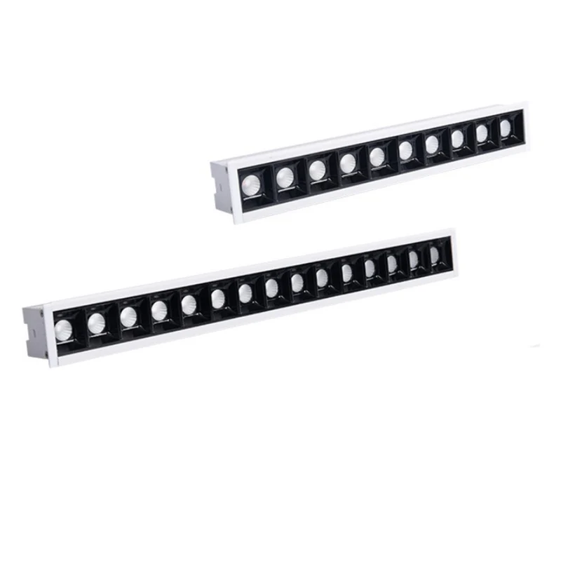 Recessed Frosted Diffuser LED Linear Light 5W 10W 15W 20W 30W 40W 45W LED Matrix Light Matt White and Matt Black