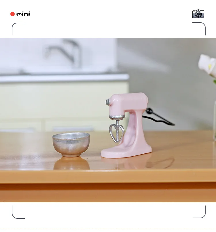 1/12 dollhouse Miniature kitchen Furniture Accessories Mixer Set