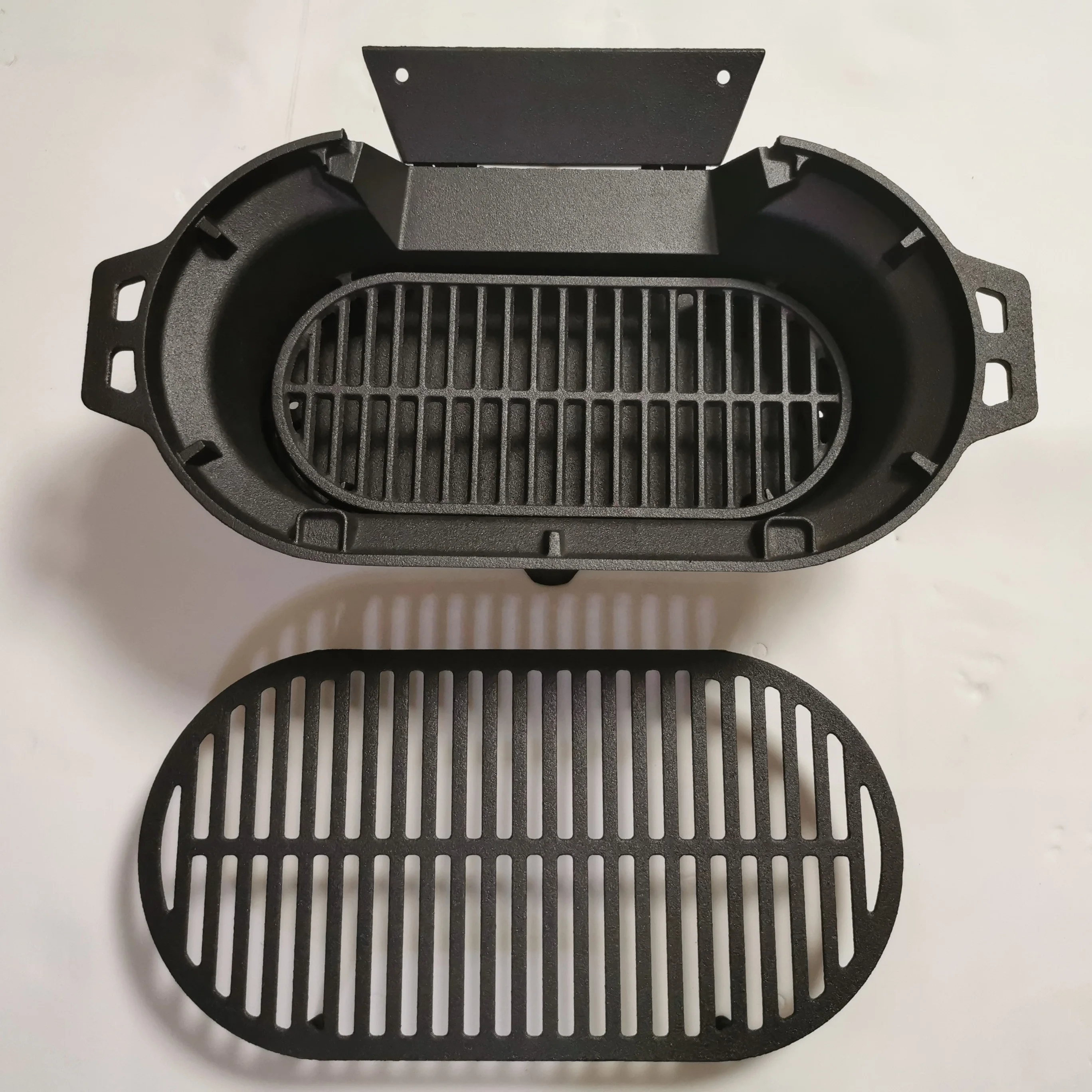 mini portable camping cast iron barbecue grill for outdoor bbq