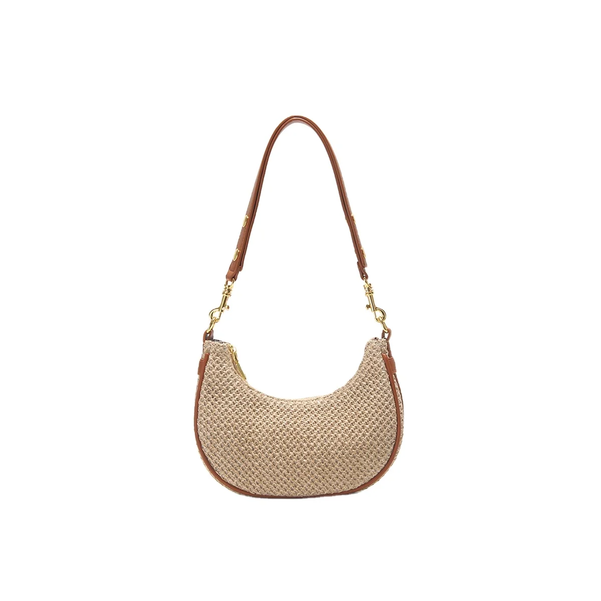 Design Purses and Handbags for Women PU Hobo Shoulder Handbag Tote Purse Moon Bag 2022 Summer Trendy Women Ladies Girls,women