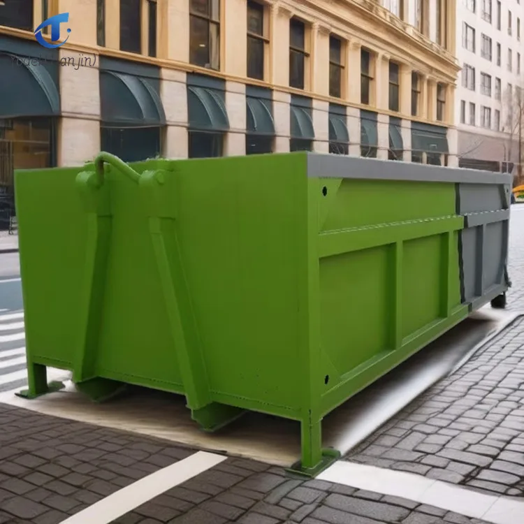 Heavy Duty Garbage Collection Roll Off Container Construction Industrial Hook Lift Bin