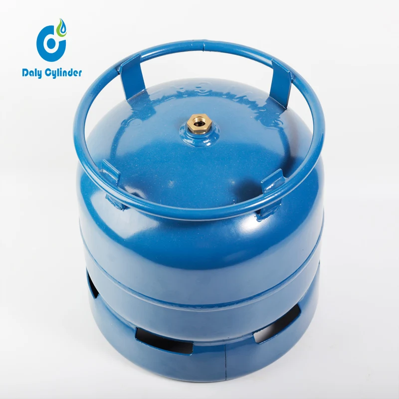 Portable 6kg butane lpg gas cylinder with burner for outdoor cooking use