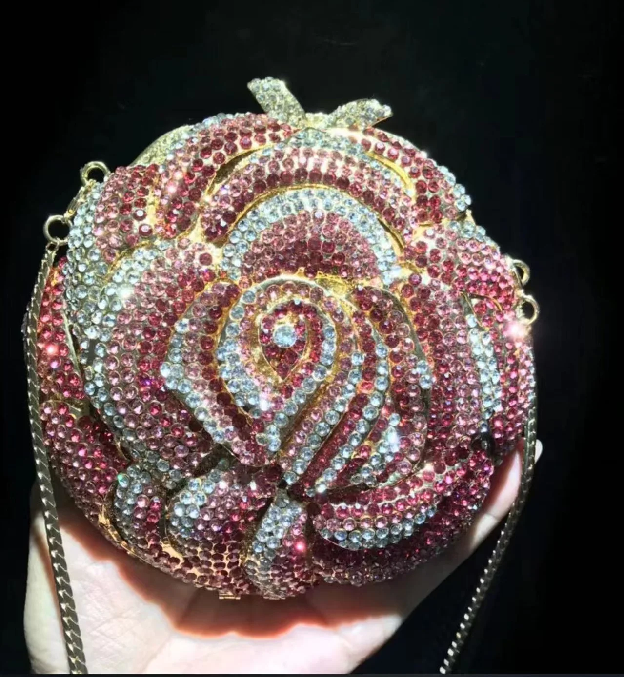 New Product Bridal Wedding Clutch Purse Rhinestone Crystal Clutches And Purses Bridal Wedding Diamonds Crystal Clutch Bag