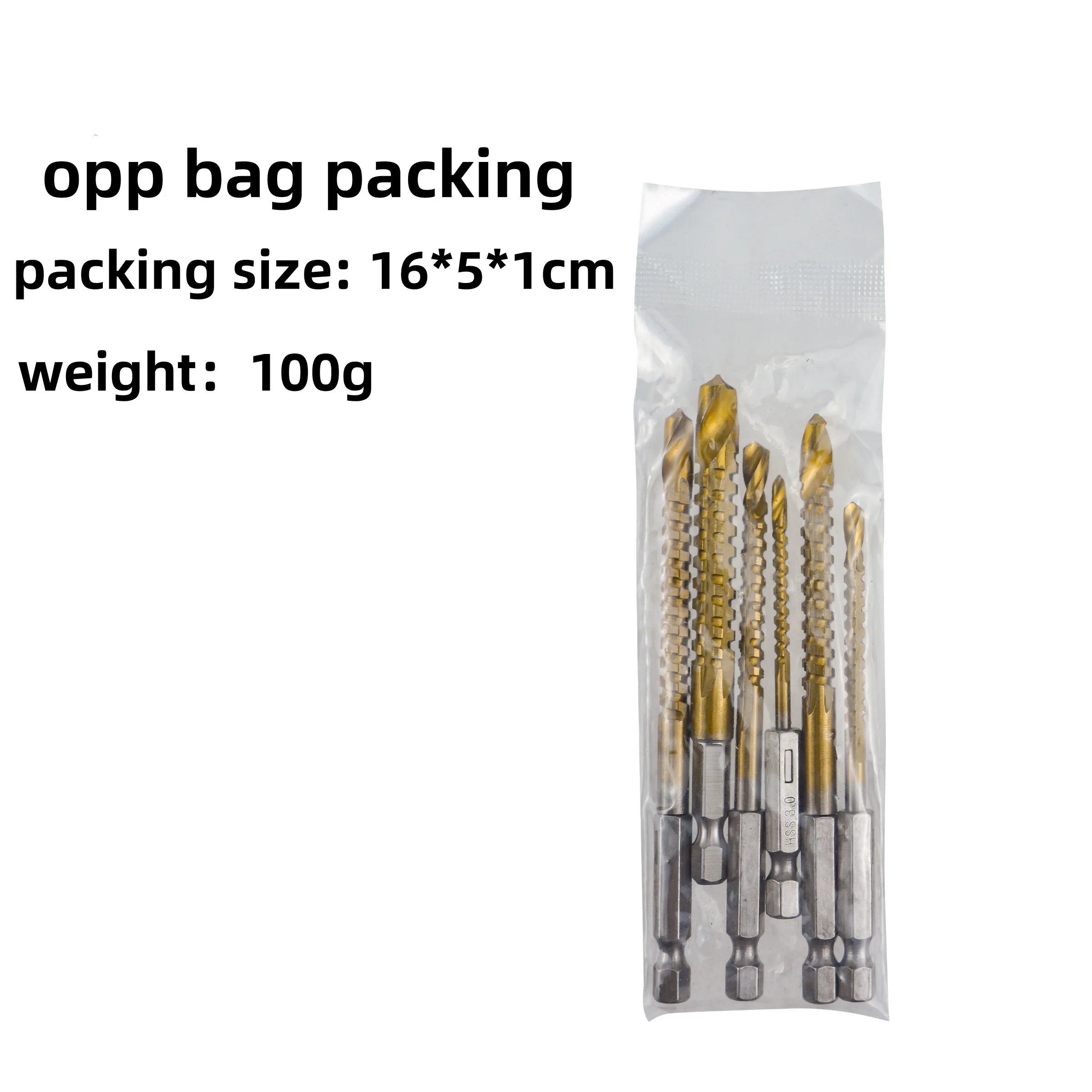 6PC 3/4/5/6/6.5/8mm Hex Shank Grooving Side Cutting Split Tip Spiral Serrated Belt Saw Drill Bit