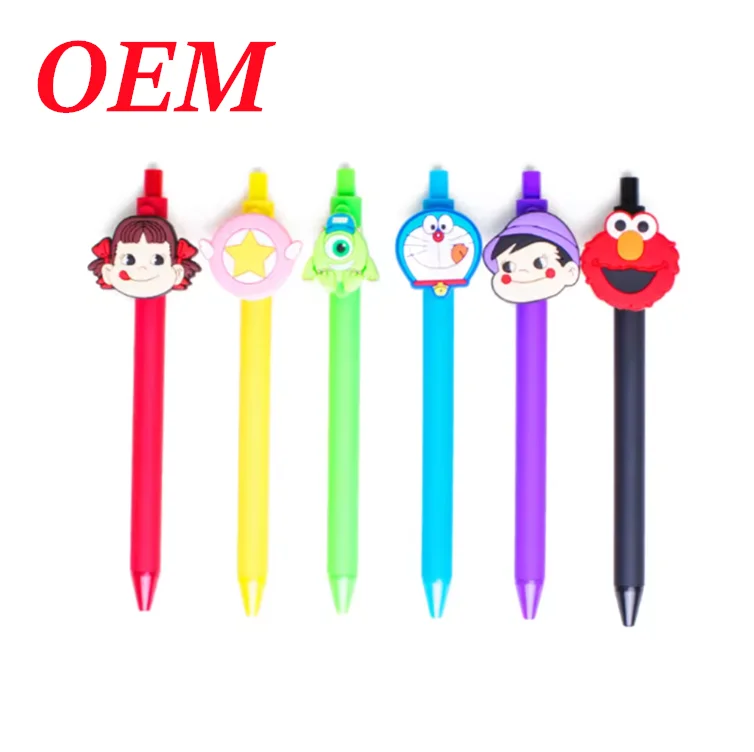Custom 3D Pretty Pencil Topper cartoon Chinese Shaped Animal pen topper