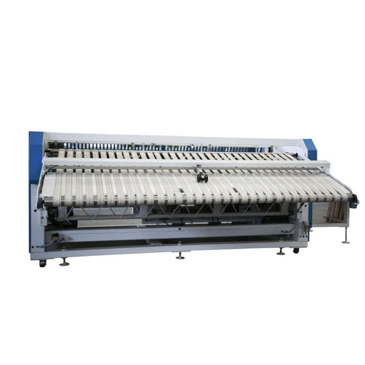 Manufacturers Provide Laundry Hotel Sheets Folding Stacker Automatic Fabric Folding Machine