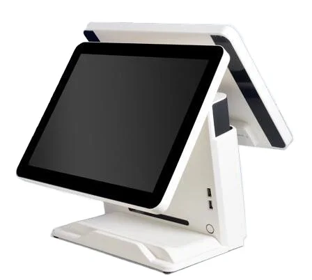 Wllpos 918 розничная продажа 15 дюймов двойной экран pos системы с MSR Pos машина