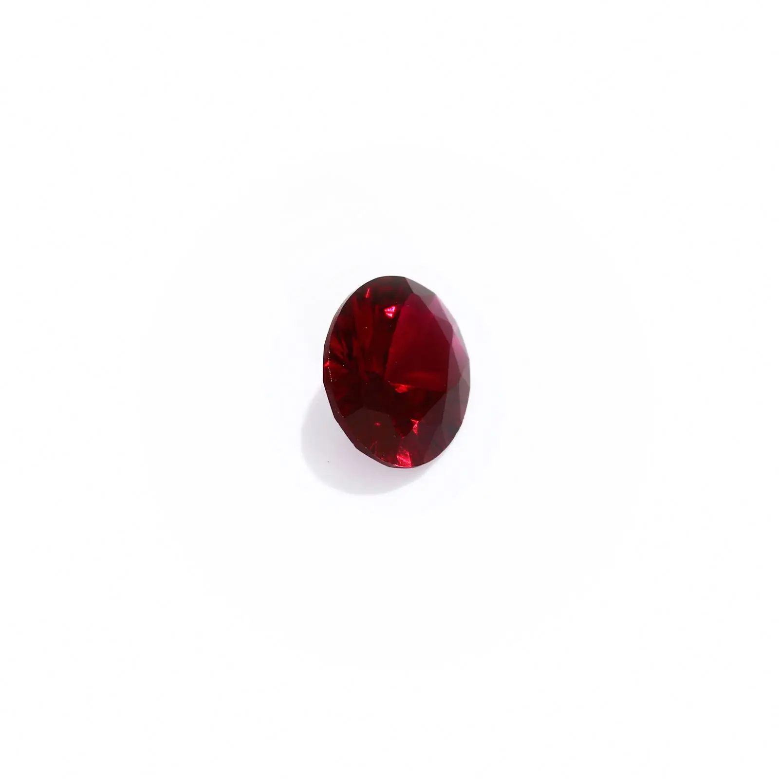 Megan wholesale Gems round Cut Synthetic Ruby Red Corundum Stone With Wholesale Price 3.0Mm 46# Synthetic rough raw fine jewelry