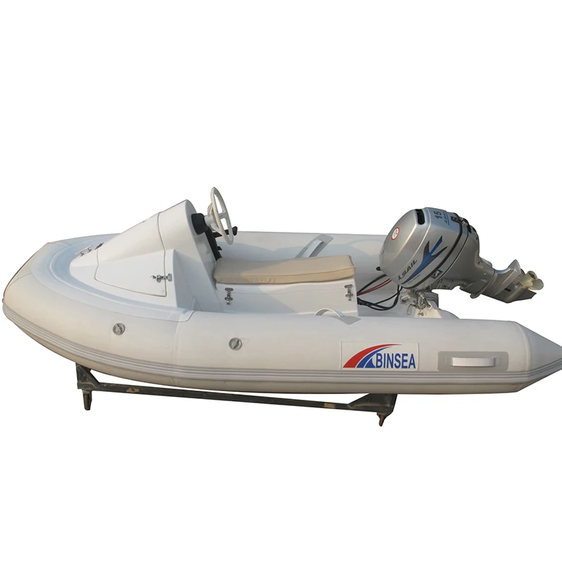Новый стиль моторная лодка надувная из стекловолокна RIB-300 с электрическим Мотором
