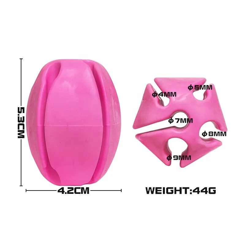 Portable Soft Flexible Rubber Fishing Rod Ball Fishing Pole Binding Clip