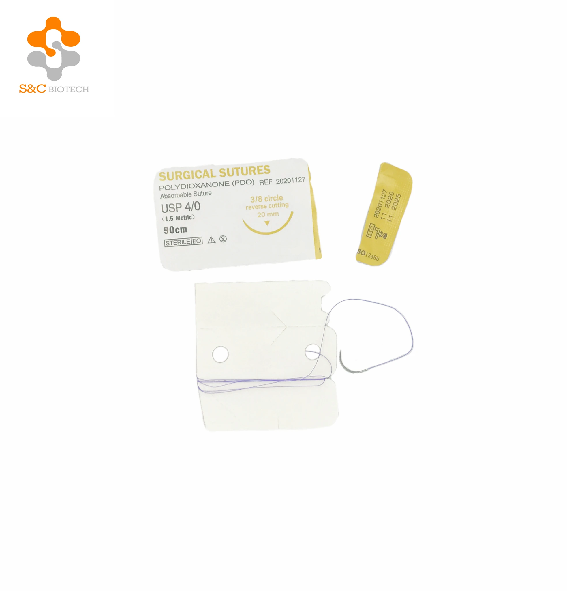 
surgical suture thread Medical disposable absorbable Polyglactin veterinary sutures manufacturer 