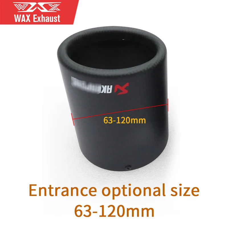 In Stock Carbon Fiber Exhaust Pipe Muffler Tip for Universal Car Snap Installation Exhaust Tailpipe Tips