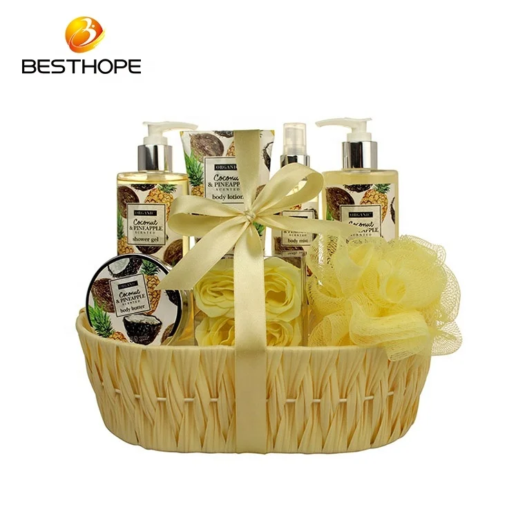
Beauty lavender wash body mist bath home spa bath gift basket sets women 