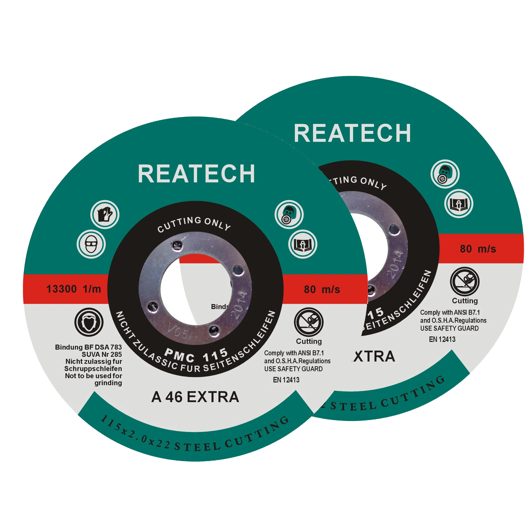 EN12413 Standard Super Thin Inox Stainless Steel Cutting Disc Disco de Corte