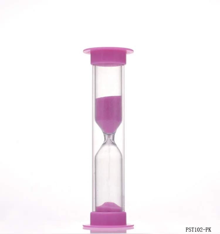 plastic waterproof kids toothbrush sand timer reverse flowing hourglass sand timer
