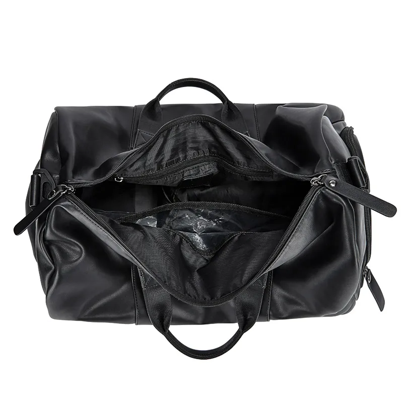 2021 high quality leather luggage travel bags duffle shoe bag custom sports travel bags for men