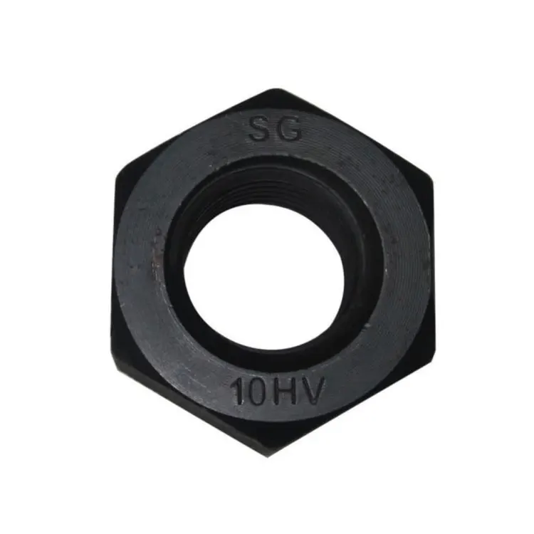 Hot Sale ASTM M12-M36 Grade10 Thick Din6915 Hex Head Hexagon Flange Nuts