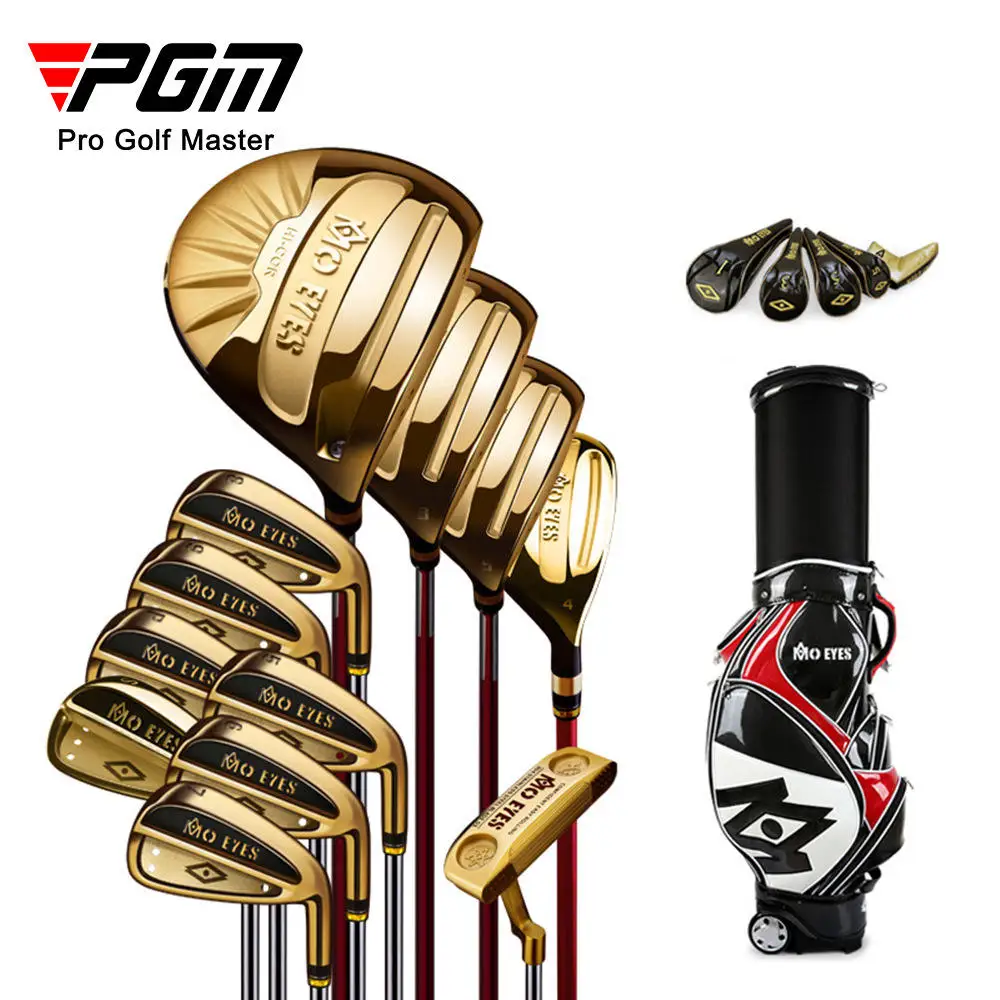 Wholesale PGM MTG020 MO EYES Innovative Design Driver Head Adjustable Titanium Men Complete Golf Club Set With Travel Golf Bag